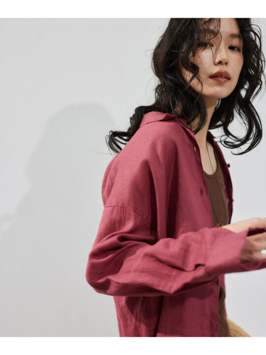 楽天市場】【SALE／30%OFF】リネンスリットシャツ＜セットアップ対応 