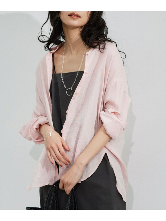 楽天市場】【SALE／30%OFF】リネンスリットシャツ＜セットアップ対応 