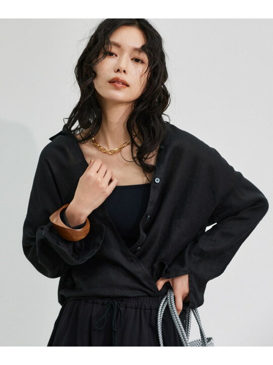 楽天市場】【SALE／30%OFF】リネンスリットシャツ＜セットアップ対応 