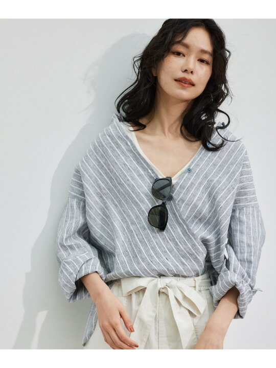 楽天市場】【SALE／30%OFF】リネンスリットシャツ＜セットアップ対応 