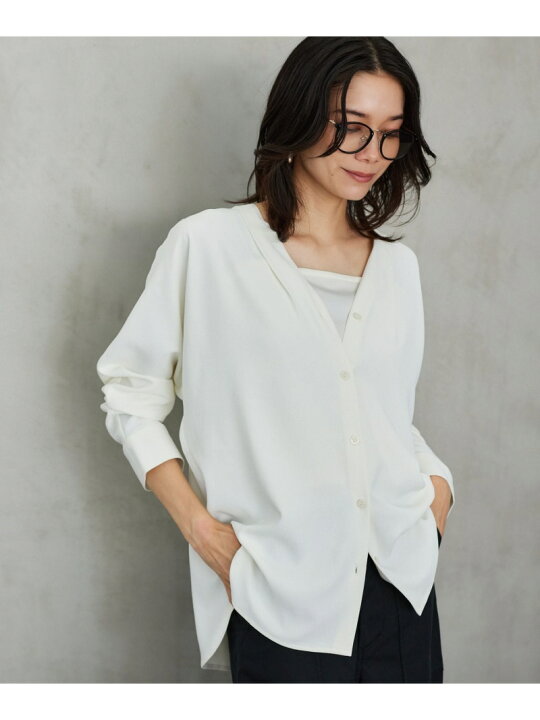 楽天市場】【SALE／20%OFF】ダブルクロスシャツカーデ ＜セットアップ 