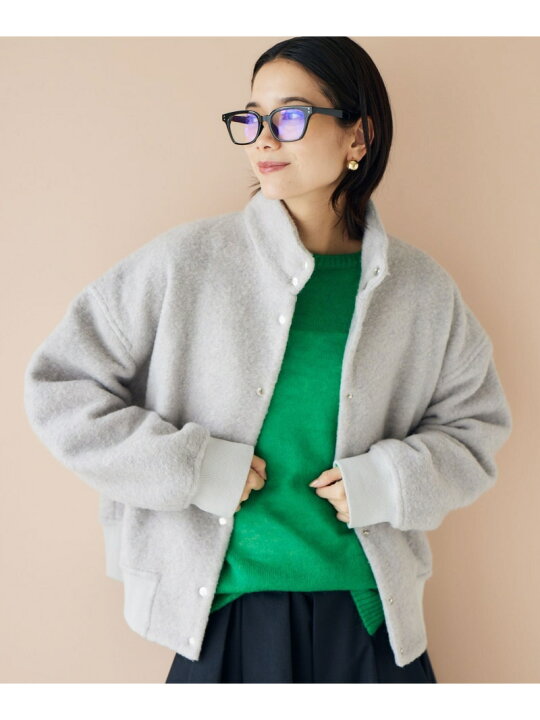 楽天市場】【SALE／50%OFF】スライバーニットブルゾン【WEB限定カラー 