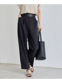 【SALE／50%OFF】＜セットアップ対応＞リネンストレッチテーパードパンツ【WEB限定サイズL】 BARNYARDSTORM バンヤードストーム パンツ その他のパンツ ブラック【RBA_E】【送料無料】[Rakuten Fashion]