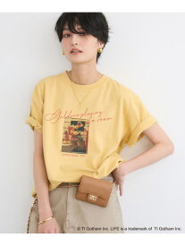 【別注】LIFE PICTURE COLLECTION / BOYフォトT BARNYARDSTORM バンヤードストーム トップス カットソー・Tシャツ イエロー ホワイト【先行予約】*【送料無料】[Rakuten Fashion]