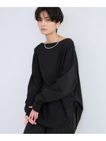 サイドタックプルオーバー / マシンウォッシャブル BARNYARDSTORM バンヤードストーム トップス カットソー・Tシャツ ホワイト ブラック【送料無料】[Rakuten Fashion]