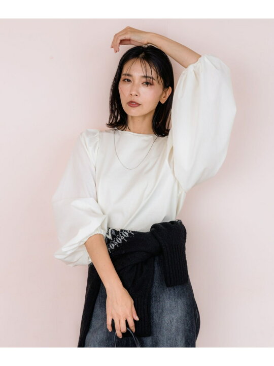 楽天市場】【SALE／42%OFF】ボリュームスリーブドッキングプルオーバー 
