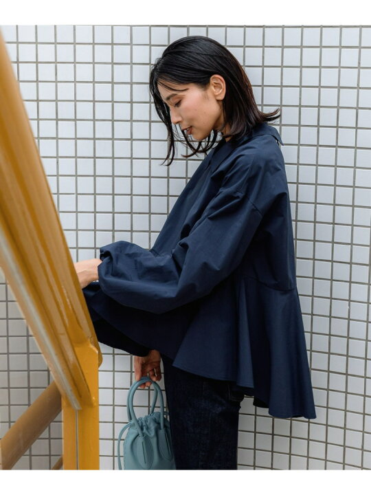 楽天市場】【SALE／12%OFF】パールボタンペプラムブラウス 