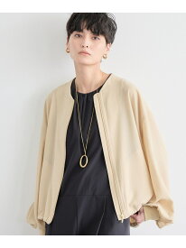 【SALE／50%OFF】ポプリンZIPブルゾン＜ハンドウォッシャブル＞【WEB限定カラー】 BARNYARDSTORM バンヤードストーム ジャケット・アウター ブルゾン・ジャンパー ベージュ【RBA_E】【送料無料】[Rakuten Fashion]