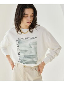 BOOKフォトT BARNYARDSTORM バンヤードストーム トップス カットソー・Tシャツ ホワイト ベージュ【送料無料】[Rakuten Fashion]