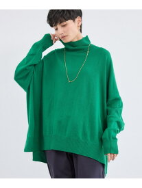 【SALE／40%OFF】ハイネックワイドポンチョニット【WEB限定カラー】 BARNYARDSTORM バンヤードストーム トップス ニット グリーン【RBA_E】【送料無料】[Rakuten Fashion]