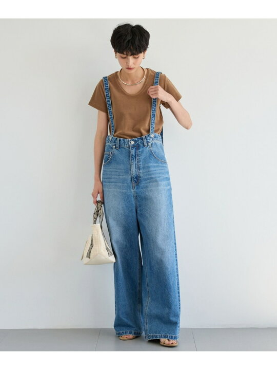 楽天市場】【SALE／50%OFF】サスペンダー付きワイドパンツ 