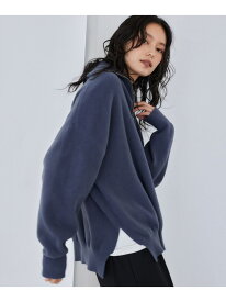 【SALE／60%OFF】フロントZIPシャギーニット / ハンドウォッシャブル BARNYARDSTORM バンヤードストーム トップス ニット ブルー【RBA_E】【送料無料】[Rakuten Fashion]