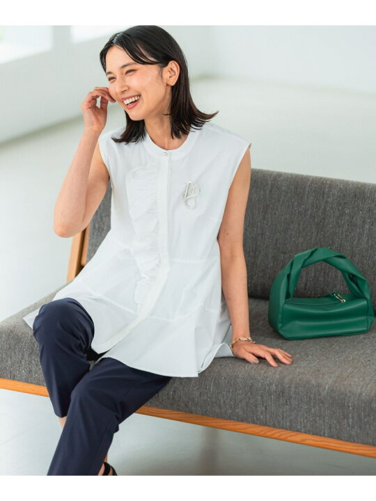 楽天市場】【SALE／50%OFF】フリルペプラムブラウス(WEB限定 
