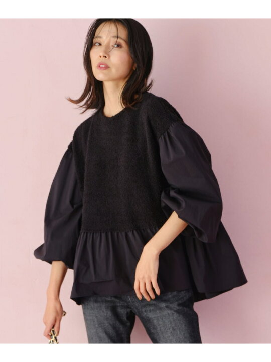 楽天市場】【SALE／37%OFF】ニットライクドッキングプルオーバー 