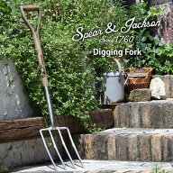 英国ブランド Spear＆Jackson トラディショナル ディギング ステンレスフォーク 大サイズ