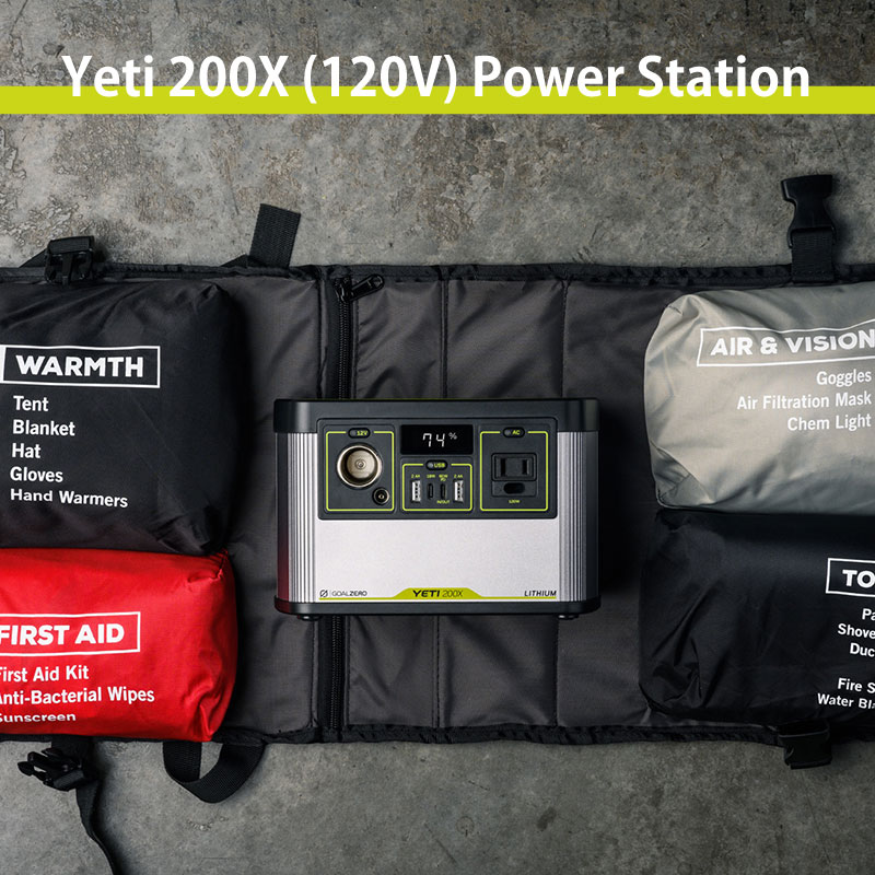 GOAL ZERO ゴールゼロ ポータブル電源 イエティ Yeti 200X 120V Power Station アウトドア キャンプ バッテリー  充電 22070 | 芝生のことならバロネスダイレクト