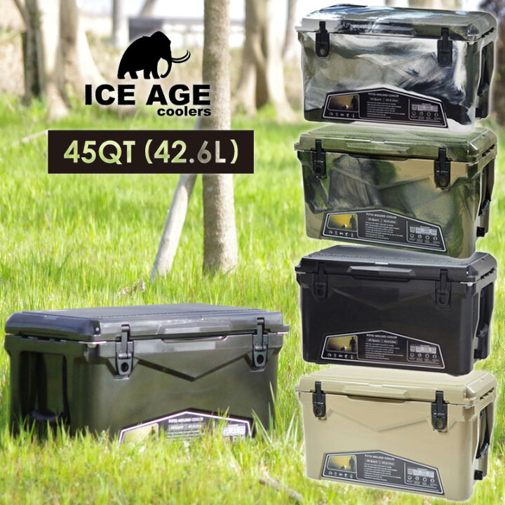 ICE AGE coolers クーラーボックス 45QT（42.6L）」 | JUICY GARDEN