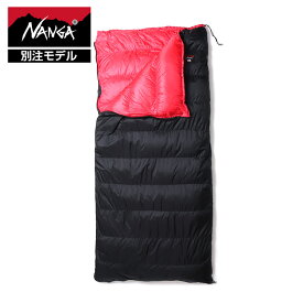 NANGA ナンガ 別注 AURORA LIGHT オーロラライト 600DX BLK(ブラック) 裏RED(レッド) レギュラー 封筒型 Comfort-5度 シュラフ 寝袋 760FP アウトドア キャンプ