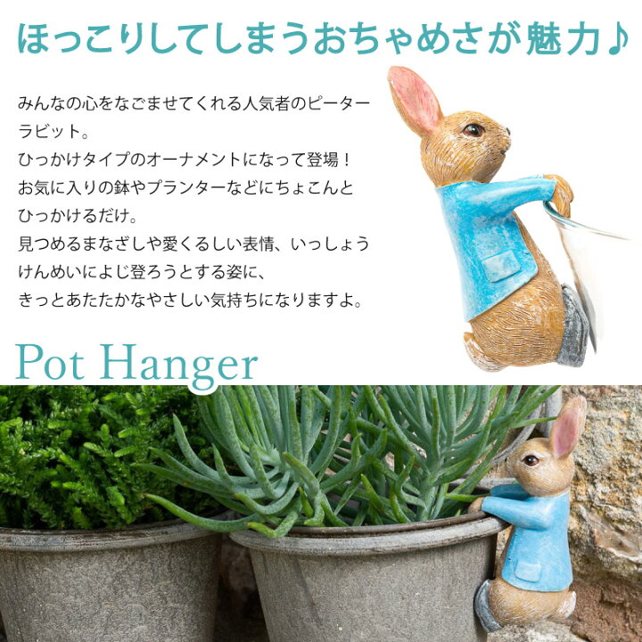 楽天市場】ピーターラビット ポットハンガー ぶらさがり ひっかけ  