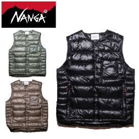 NANGA ナンガ INNER DOWN VEST MEN インナーダウンベスト メンズ Mサイズ Lサイズ XLサイズ 羽毛 Vネック 通勤 コンパクト トラベル アウトドア キャンプ