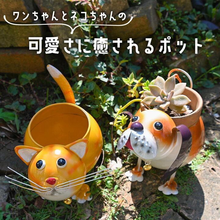 楽天市場】英国 Smart Garden アニマルプランター ドッグ キャット