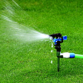 パルススプリンクラー コネクター付き タカギ 90度・180度・360度散水 散水範囲2〜18m 芝生 芝管理 水やり ワンタッチ 円形 扇形