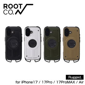 ROOT CO. ルートコー GRAVITY Shock Resist Case Rugged. iPhone17/17Pro/17ProMax/Air専用 iPhoneケース ブラック ホワイト カーキ コヨーテ 耐傷性 耐熱性 耐衝撃性 軽量