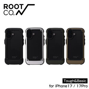 ROOT CO. ���[�g�R�[ GRAVITY Shock Resist Tough & Basic Case. iPhone17/17Pro��p iPhone�P�[�X �u���b�N �z���C�g �J�[�L �R���[�e �Ϗ��� �ϔM�� �ϏՌ��� �y��