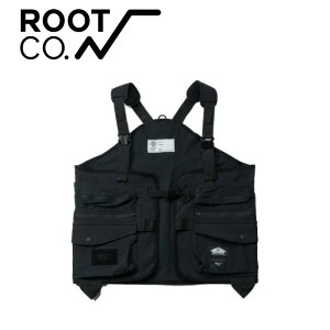 ROOT CO. ���[�g�R�[ grn GENERAL LIFE × ROOT CO. UTILITY VEST �u���b�N M L XL �x�X�g �L�����v �A�E�g�h�A