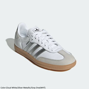 �y2026SS�ē��ׁzadidas �A�f�B�_�X �I���W�i���X ���j�Z�b�N�X �T���o OG �z���C�g �X�j�[�J�[ �V���[�Y �C SAMBA OG Cloud White / Silver Metallic / Grey One�@JI2725�@[�|�C���g10�{]