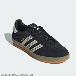 yԌF|Cg15{zadidas AfB_X IWiX jZbNX K[ ChA Xj[J[ V[Y C GAZELLE INDOOR Core Black / Wonder White / Gum@JI2755