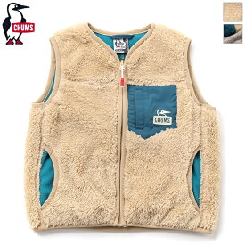 [WINTER SALE 40%OFF] CHUMS チャムス キッズ ボンディングフリースノーカラーベスト Kid's Bonding Fleece No Collar Vest　CH24-1050
