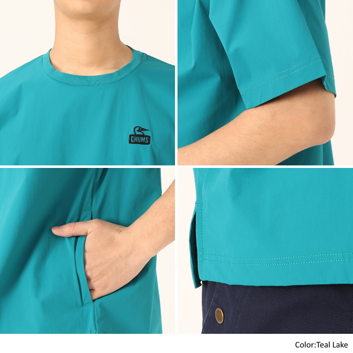[SUMMER SALE 20%OFF] CHUMS チャムス レディース エアトレイルストレッチチャムスTシャツ 半袖 トップス  Airtrail Stretch CHUMS T-Shirt CH11-2270 BAS CLOTHING
