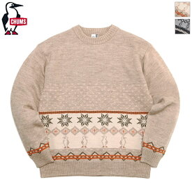 [WINTER SALE 40%OFF] CHUMS チャムス レディース ブービースノーニットクルートップ セーター Booby Snow Knit Crew Top　CH12-1199