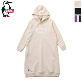 [WINTER SALE 40%OFF] CHUMS チャムス レディース チャムスロゴロングパーカー ワンピース 裏起毛スウェット CHUMS Logo Long Parka　CH18-1281