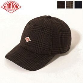 DANTON ダントン ユニセックス ウール チェック柄 6パネルキャップ 帽子 6PANEL WOOL CHECK CAP　DT-H0227 HWC　日本正規代理店商品