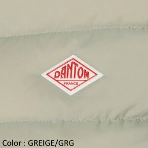 y2025FWēׁzDANTON _g fB[X iC^t^ ~h_E Wbv X^hJ[ xXg _ExXg@MIDDLE DOWN ZIP STAND COLLAR VEST@DT-A0550 NRP@{K㗝Xi