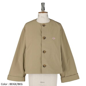 y2025FWVF/ēׁzDANTON _g fB[X  CV[V J[XChWPbg V[gWPbg COLLARLESS JACKET@DT-A0672 PNT@{K㗝Xi