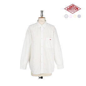 [OUTLET 30%OFF] DANTON ダントン レディース ボタンダウンロングスリーブシャツ DOT BUTTON B.D SHIRT L/S　JT-B0035 TCX　日本正規代理店商品