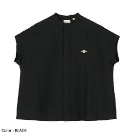 [2024ss新作] DANTON ダントン レディース コットンリネン スリーブレスシャツ ノースリーブブラウス SLEEVELESS SHIRT　DT-B0235 VCL　日本正規代理店商品