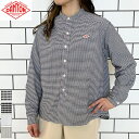 【2026SS再入荷】DANTON ダントン レディース オックスフォード バンドカラーシャツ ストライプ ギンガムチェック ロングスリーブ 長袖 トップス BAND COLLAR SHIRT L/S　DT-B0279 OXP　日本正規代理店商品