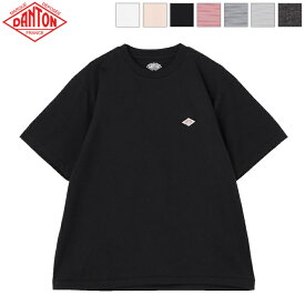 [2024ss新色/再入荷] DANTON ダントン レディース コットンポリエステル クルーネックTシャツ 半袖 無地 ボーダー T/C INNER T-SHIRT　DT-C0195 CVT　日本正規代理店商品