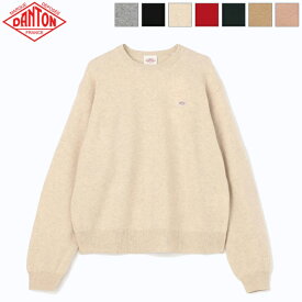 DANTON ダントン レディース ラムウール クルーネックニットプルオーバー CREW NECK P.O L/S　DT-D0027 LMW　日本正規代理店商品