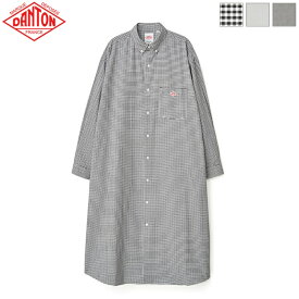 DANTON ダントン レディース COOLMAXオックスフォード ドットボタン ボタンダウンシャツワンピース 長袖ワンピース DOT BUTTON B.D LONG SHIRT　DT-G0049 CMX　日本正規代理店商品