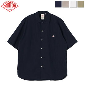 [2024ss新色/再入荷] DANTON ダントン メンズ コットン 無地 半袖ワークシャツ WORK SHIRT S/S　DT-B0049 CPL　日本正規代理店商品