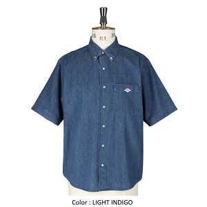 DANTON �_���g�� �����Y �_���K���[ �����{�^���_�E���V���c �f�j���V���c DOT BUTTON B.D. SHIRT S/S�@DT-B0337 DUG�@���{���K�㗝�X���i