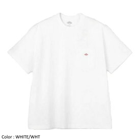 [2024ss新色/再入荷] DANTON ダントン ユニセックス メンズ クルーネック ポケット付Tシャツ 無地 ソリッド ワンポイントロゴ 半袖Tシャツ POCKET T-SHIRT DT-C0198 TCB　日本正規代理店商品