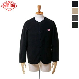 DANTON ダントン メンズ フリース ノーカラー カーディガン FLEECE COLLARLESS JACKET　JD-8939　日本正規代理店商品