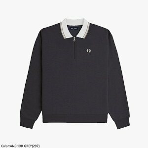 y2025FWVzFRED PERRY tbhy[ fB[X WbvlbNJ[XEFbgVc n[tWbvXEFbg |XEFbg h}X[u gbvX Zip Neck Collar Sweatshirt G1149@[|C
