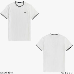 FRED PERRY �t���b�h�y���[ ���f�B�[�X �c�C���e�B�b�vT�V���c �N���[�l�b�N �e�B�b�v���C�� ���� �g�b�v�X Twin Tipped T-Shirt�@M1588�@[�|�C���g10�{]